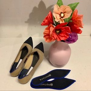 RETIRED Rothy’s 10.5 dune cap-toe points! (Rare!)